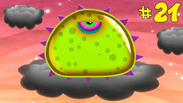 Лизун СЛИЗНЯК захватывает мир #21. Глазастик съел всех в ГОРОДЕ. Игра Mutant Blobs Attack