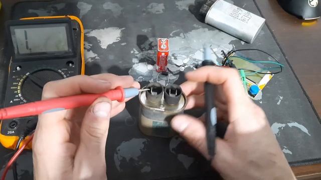 Проверка высоковольтного диода микроволновки, и конденсатора.