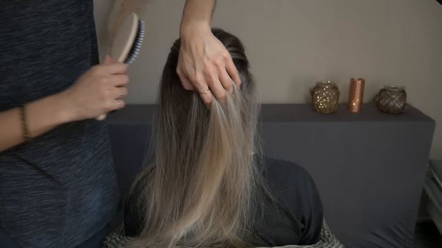 АСМР расчесывание и массаж под приятный голос