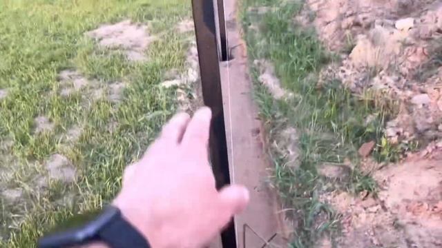 Забор на ленте своими руками. Армирование, установка столбов, откатные ворота. Этапы строительства.