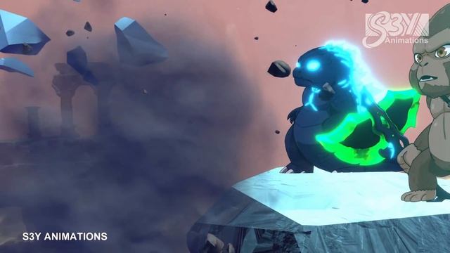 Baby Godzilla, Kong vs. Mecha-King Ghidorah – Animation 20