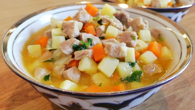 ДИЕТИЧЕСКИЙ ЛАГМАН с тыквенным соком для органов пищеварения и ЖКТ