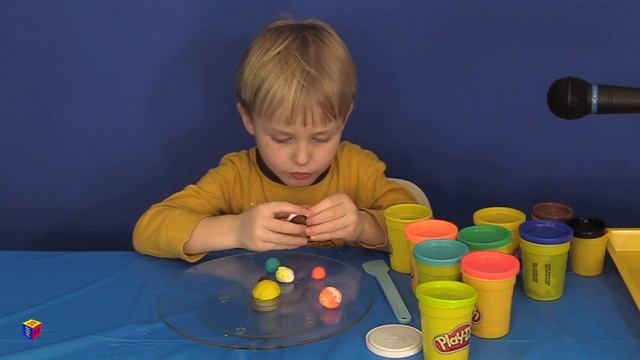 Лепим планеты. Модель солнечной сиcтемы своими руками для детей. Планеты крутятся вокруг Солнца!