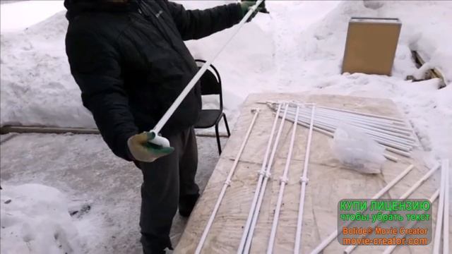каркас парника из полипропиленовых труб