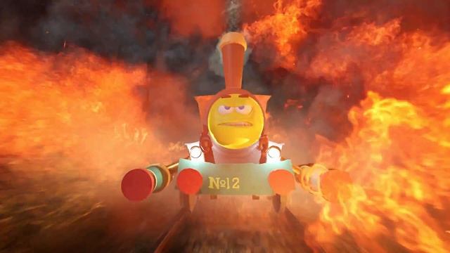 Побег паровозика из Ромашкова. Остросюжетный боевик. (Steam locomotive escape from chamomile.)