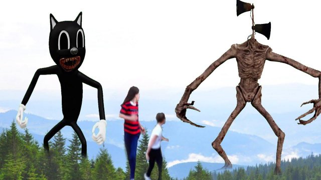 Сиреноголовый против Cartoon Cat  ищут нас в лесу  Siren Head & Cartoon Cat