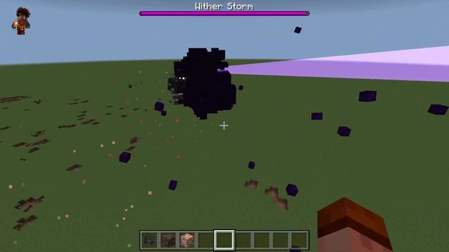 обзор мода Cracker's wither storm bedrock port