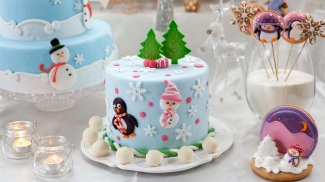КАК УКРАСИТЬ ТОРТ НА НОВЫЙ ГОД? Декор Торта ❄️Новогодние Идеи Декора❄️ТОРТЫ