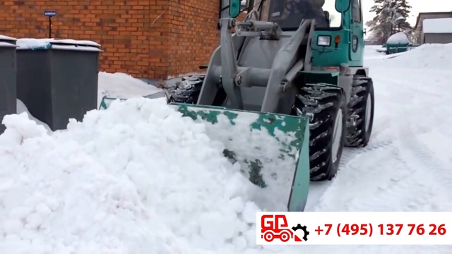 Японский фронтальный погрузчик mitsubishi WS310 с ковшом - убирает снег, улучшае