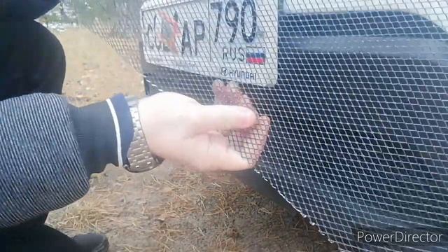 Установка сетки на бампер хендай крета