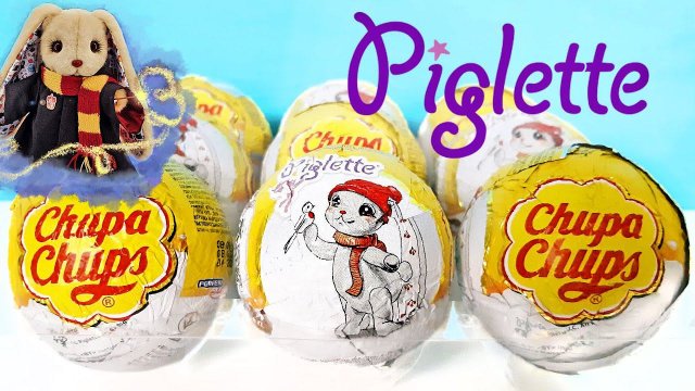 ЗИМНИЕ ЗАЙКИ PIGLETTE Чупа Чупс! Новая серия ИГРУШКИ 2022! Unboxing Surprise Eggs Chupa Chups