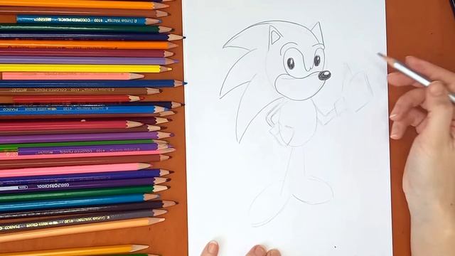 Как нарисовать Соника. Онлайн-школа рисования "Малевашки"
