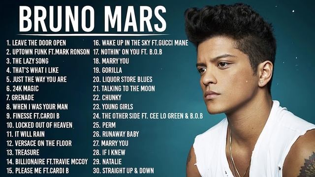 Лучшие хиты Bruno Mars