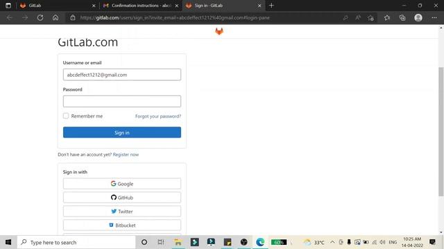 How to create a GitLab account