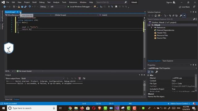 fix error visual studio the system cannot find the file specified
| visual studio