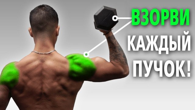 ТРЕНИРОВКА ПЛЕЧ ГАНТЕЛЯМИ. Лучшие УПРАЖНЕНИЯ на ПЛЕЧИ для набора массы