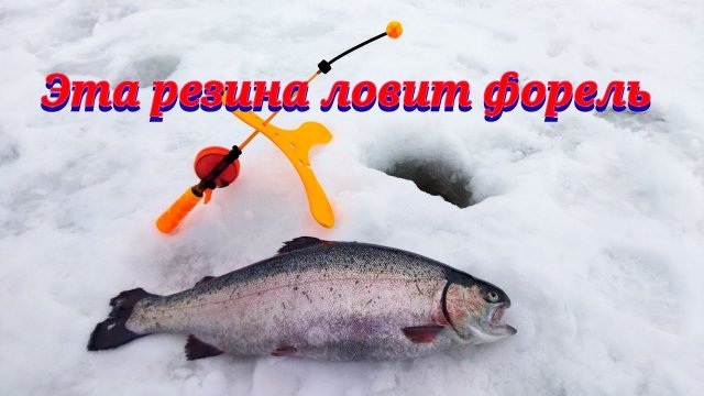 Ловля форели! Эта резина ловит каждую рыбалку.