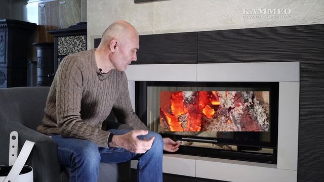 камин: особенности топок с гильотиной