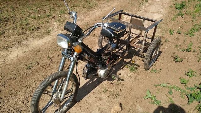 Самодельный трицикл из мопеда альфа #1