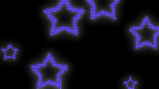 Синие Летящие Звезды Красивый видео фон на экран 1 час