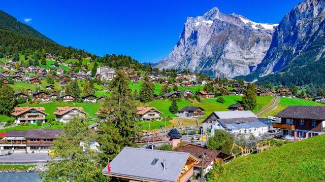 Гриндельвальд, Швейцария пешеходная экскурсия 4K - Самые красивые деревни в Швейцарии | #шариклайф