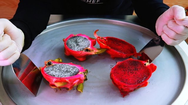 Роллы с мороженым Dragon Fruit, уличная еда