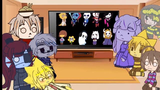 реакция Undertale на "лучшая вселенная"||Gacha Life||~обрезано~