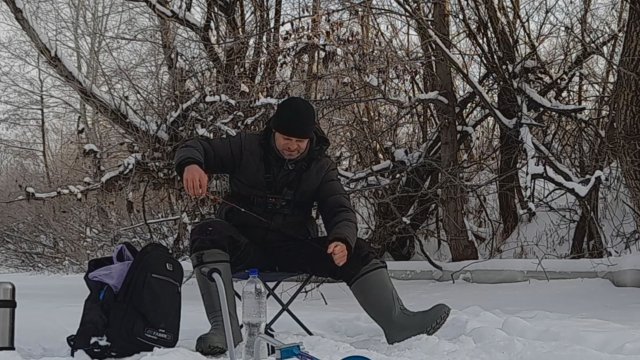 РЫБАЛКА В ФЕВРАЛЕ НА РЕКЕ ПО МОРОЗНОЙ ПОГОДЕ 2023!