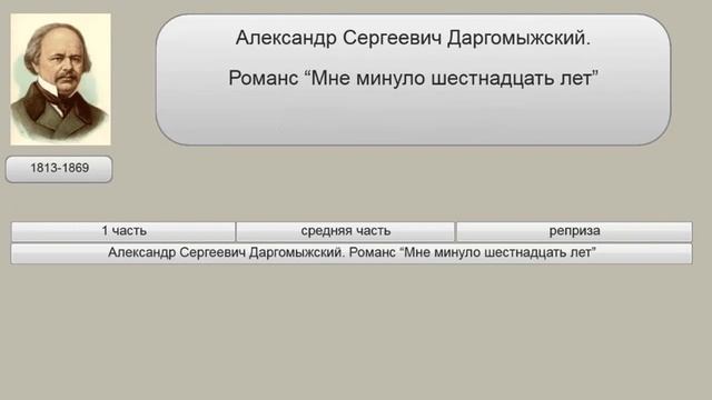 Даргомыжский. Романсы