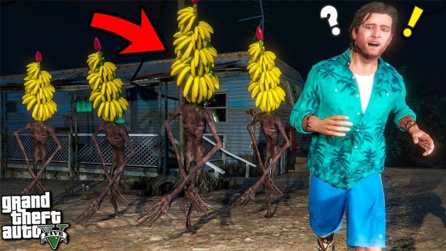 БАНАНОГОЛОВЫЕ НАПАЛИ НА МЕНЯ! БРАТ СИРЕНОГОЛОВЫЙ В ГТА 5 МОДЫ! ОБЗОР МОДА В GTA 5! ИГРЫ ВИДЕО MODS