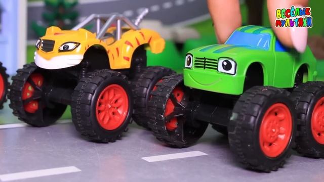Вспыш и чудо машинки: Бои в красках! Мультики с игрушками. Машинки Вспыш. Видео для детей