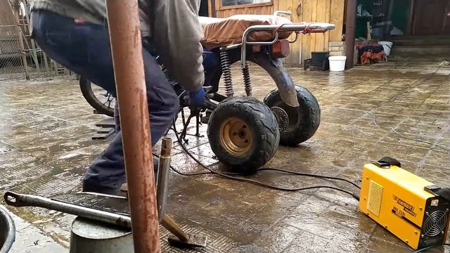 Трицикл из мопеда альфа.