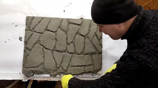 Каменный декор на стене простой способ