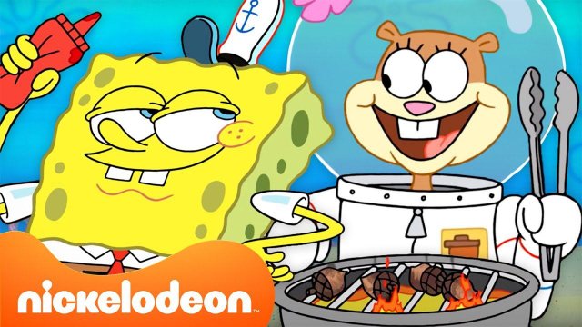 Губка Боб | Летнее барбекю Губки Боба! | 30-минутная подборка | Nickelodeon Cyrillic