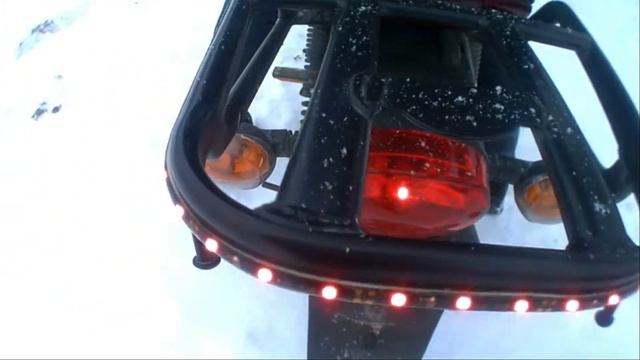 Прогреваем мотоцикл зимой.