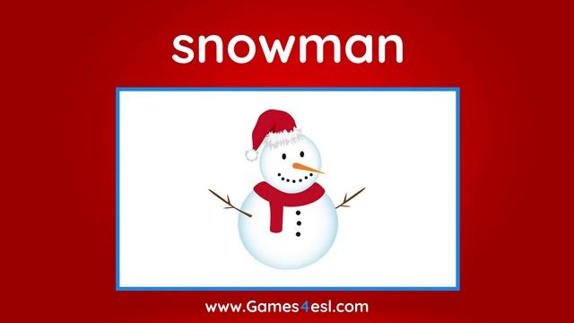 Christmas Vocabulary Words With Pictures
