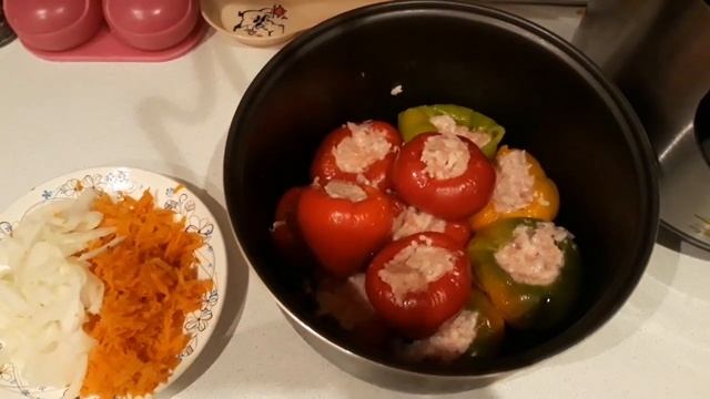 Фаршированный перец в мультиварке. Очень вкусно