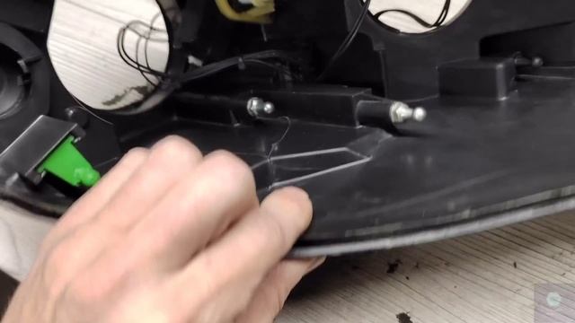 VW Passat B6 чёрные фары +BI LED