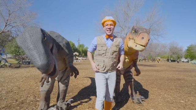 Dinosaur Song!! | Brand New BLIPPI T-Rex song | Educational Songs For Kids