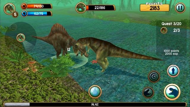 СИМУЛЯТОР ДИНОЗАВРА #1 ДИНОЗАВР против ДИКИЕ ЗВЕРИ