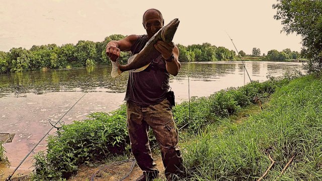 "Рыбалка в новом Охренильном Месте. Чем хуже дорога, тем лучше рыбалка. Сом. Судак. Жерех. Голавль.