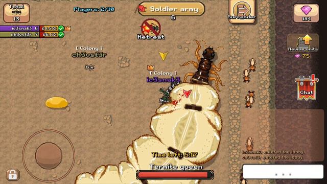 Pocket Ants  - 2 player private coop