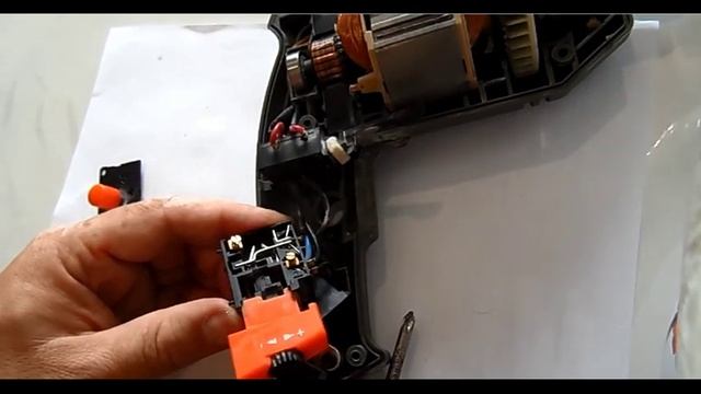 Ремонт дрели. Не работают малые обороты.