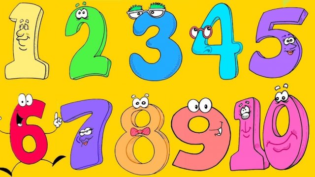 Учим цифры от 1 до 10.