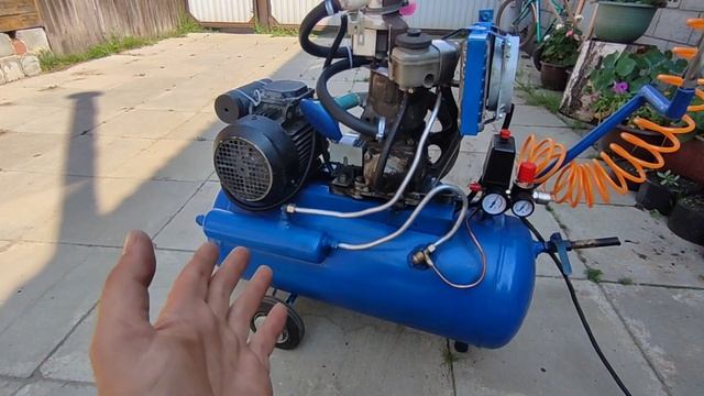 Самодельный компрессор для гаража из компрессора зил 130.
