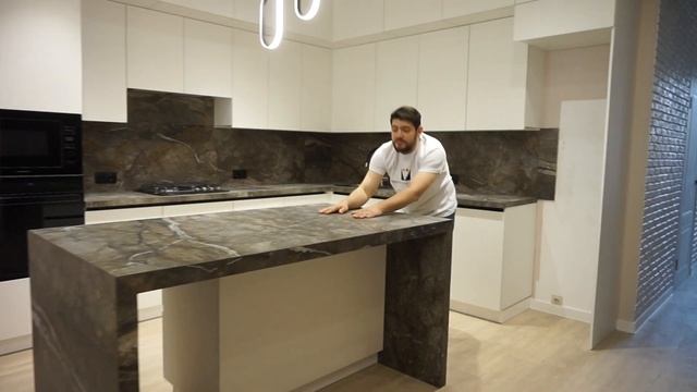 Кухонная столешница и остров из керамогранита - Столешница для кухни Тюмень