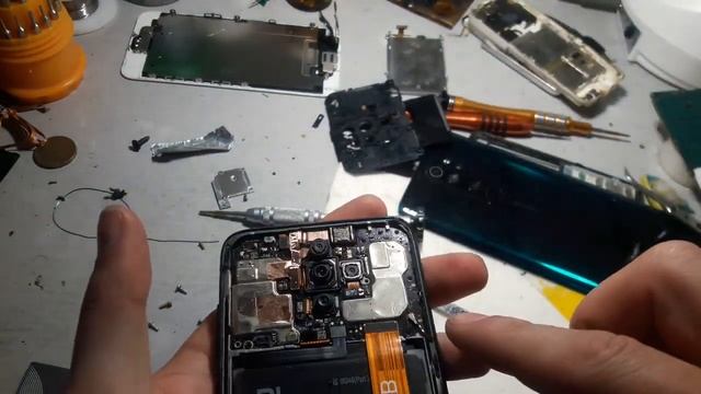 Xiaomi redmi Note 8 Pro разбор чистка после воды