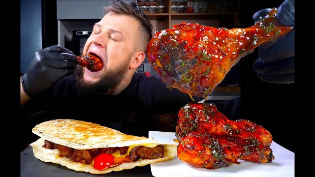 НОЖКИ В СОУСЕ, СЫРНОЕ ТАКО В ЛАВАШЕ, ASMR MUKBANG, АСМР МУКБАНГ, 먹방, 大食い, たべる, 谢尔盖