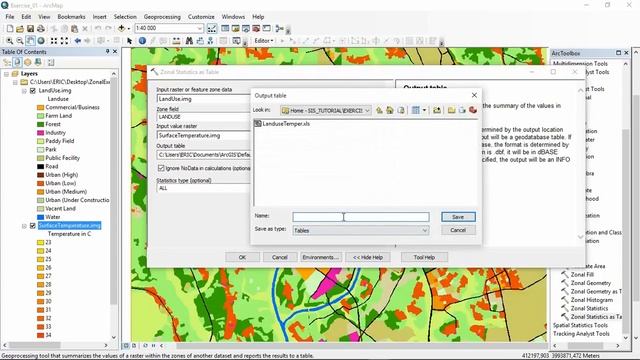 Zonal statistics in ArcGis