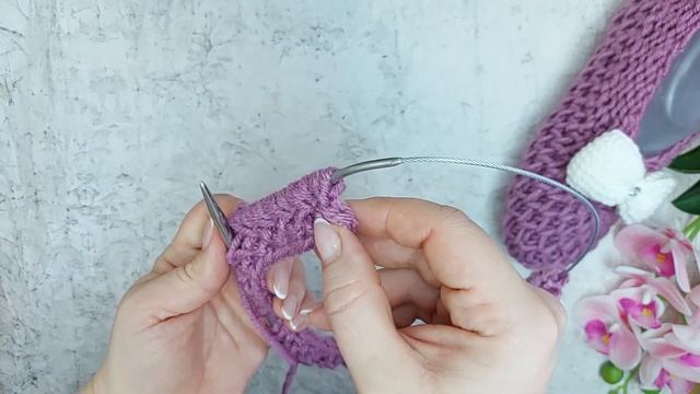 СЛЕДКИ ЗА ПАРУ ЧАСОВ. Домашние тапочки -следки спицами. МК для начинающих.